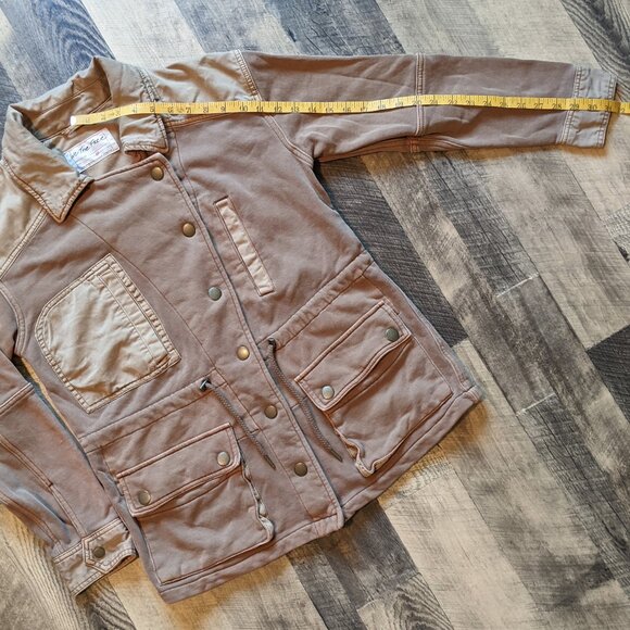 We the Free People Saturday Utility Jacket XS Brown Tan - Picture 8 of 9